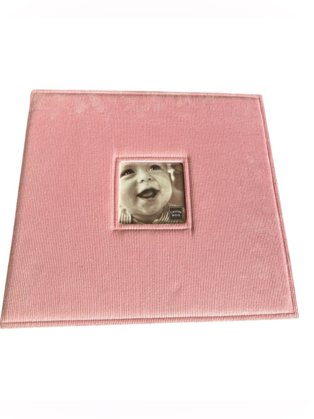 Chatter Box Scrapbook Album 12x12 Pink Fabric New